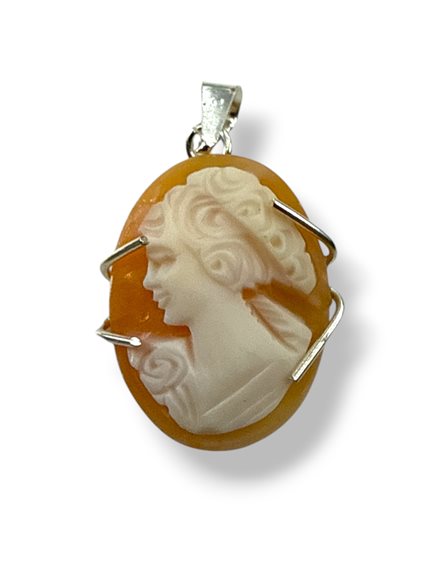 Anhänger Mandile 1922 Dame Cammei  in Silber Conchiglia 2MCICM81 - 2MCICM81